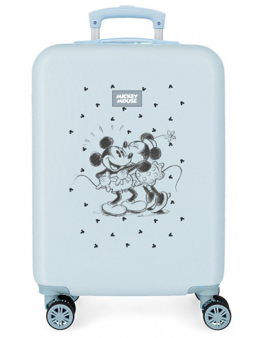 3791121 ABS SUITCASE 55CM 4W. MICKEY Y MINNIE KISSES